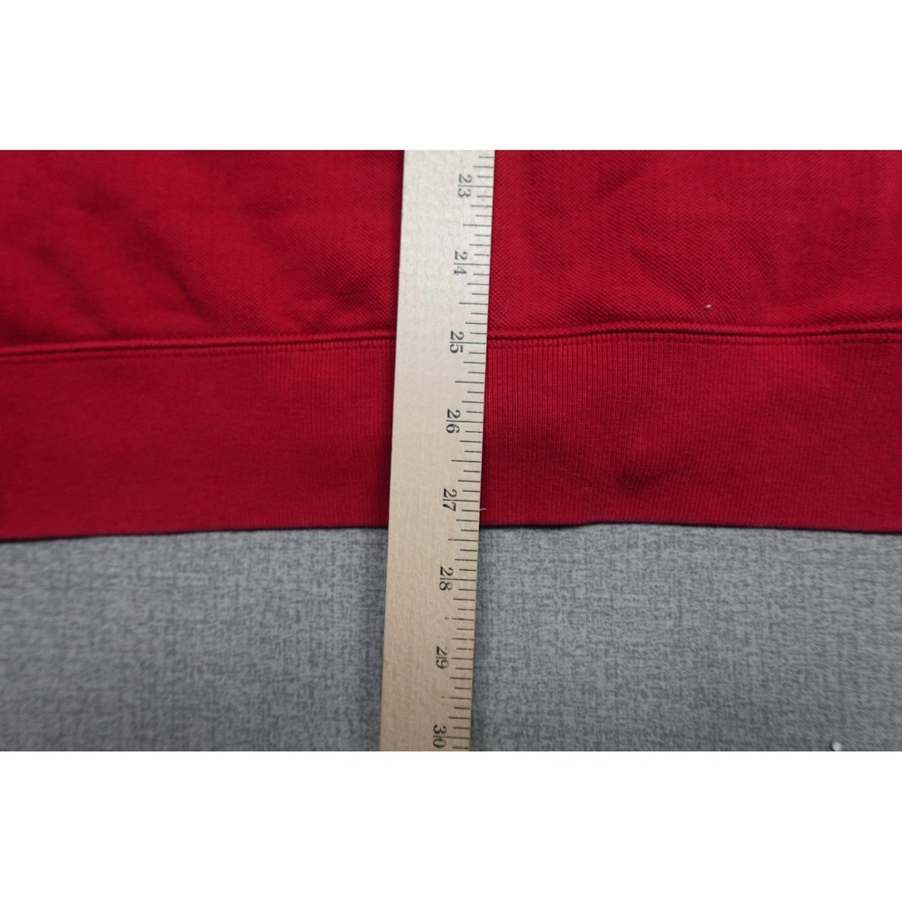 Vintage Polo Jeans Co Ralph Lauren Sweatshirt Mens XL Red Full Zip Fleece Logo - Picture 7 of 9